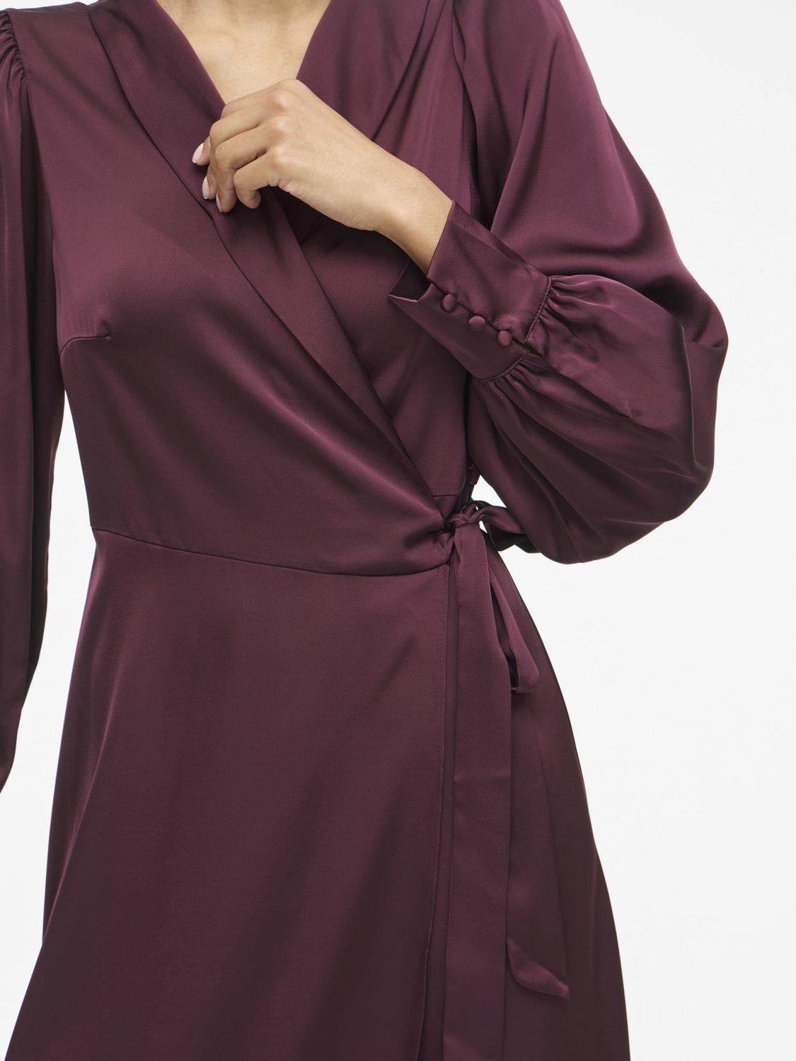 VIENNA Long Dress - Fig - VERO MODA & VILA Bergvik